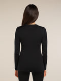 Women’s Merino 260 Tech Long Sleeve Scoop Thermal Top Black - 2