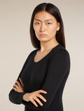 Women’s Merino 260 Tech Long Sleeve Scoop Thermal Top Black - 7