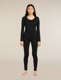 Women’s Merino 260 Tech Long Sleeve Scoop Thermal Top Black - 3
