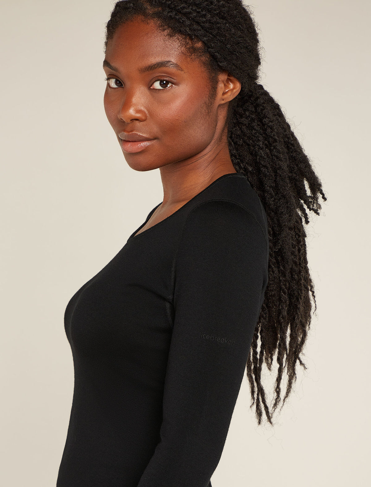 Women’s Merino 260 Tech Long Sleeve Scoop Thermal Top Black - 5