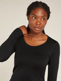 Women’s Merino 260 Tech Long Sleeve Scoop Thermal Top Black - 6