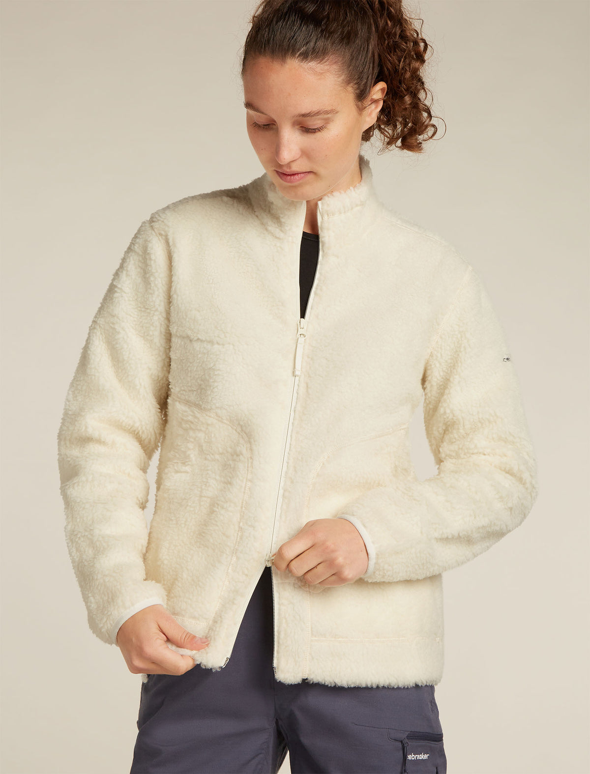Women’s Merino Blend 960 RealFleece™ High Pile Long Sleeve Zip Jacket Undyed - 7
