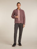 Women’s Merino Blend 960 RealFleece™ High Pile Long Sleeve Zip Jacket Summit Dk Hthr/Blush - 3