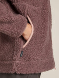 Women’s Merino Blend 960 RealFleece™ High Pile Long Sleeve Zip Jacket Summit Dk Hthr/Blush - 7