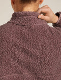 Women’s Merino Blend 960 RealFleece™ High Pile Long Sleeve Zip Jacket Summit Dk Hthr/Blush - 8