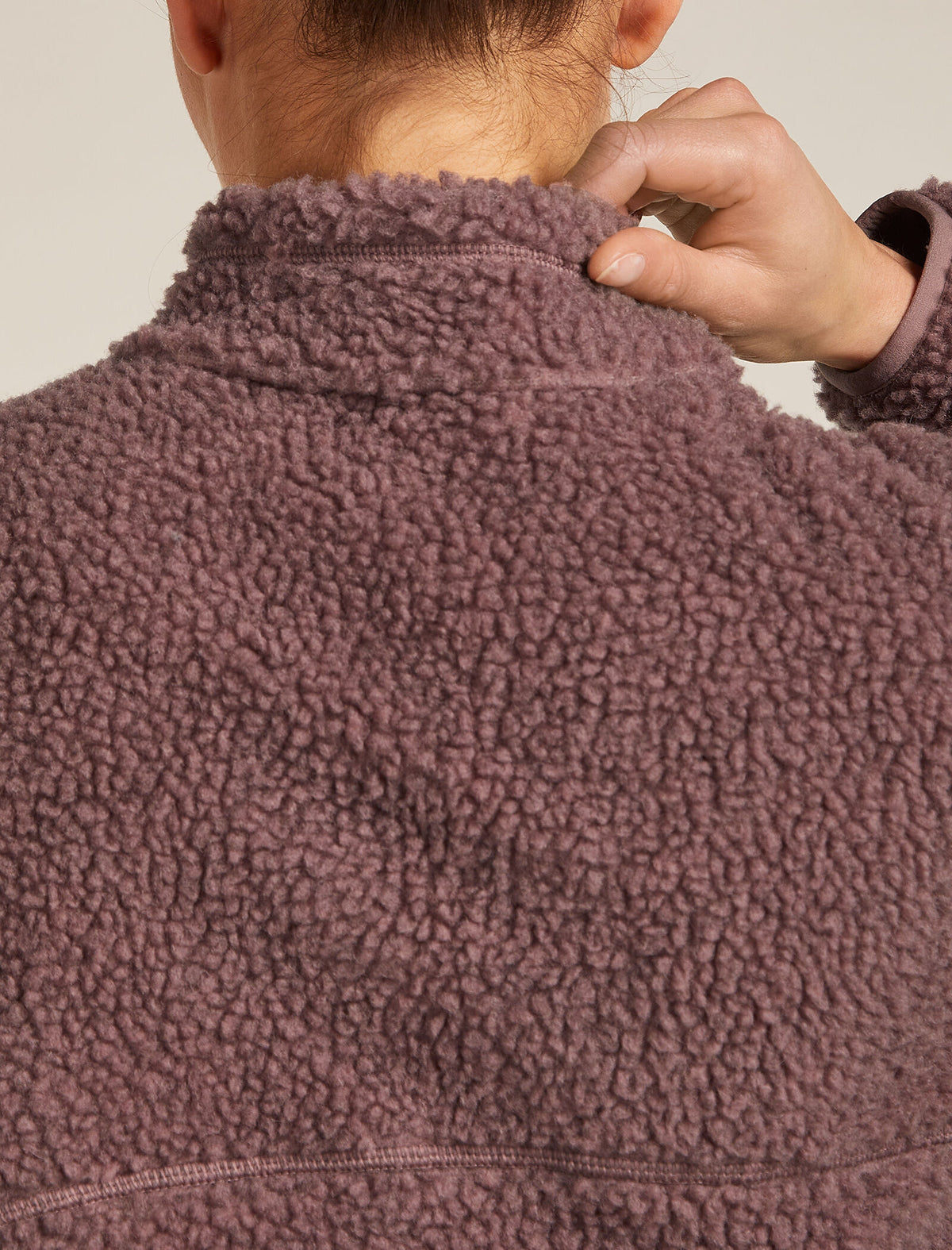 Women’s Merino Blend 960 RealFleece™ High Pile Long Sleeve Zip Jacket Summit Dk Hthr/Blush - 8