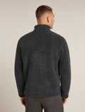 Men’s Merino Blend 960 RealFleece™ High Pile Long Sleeve Zip Jacket Jet Heather/Black - 2