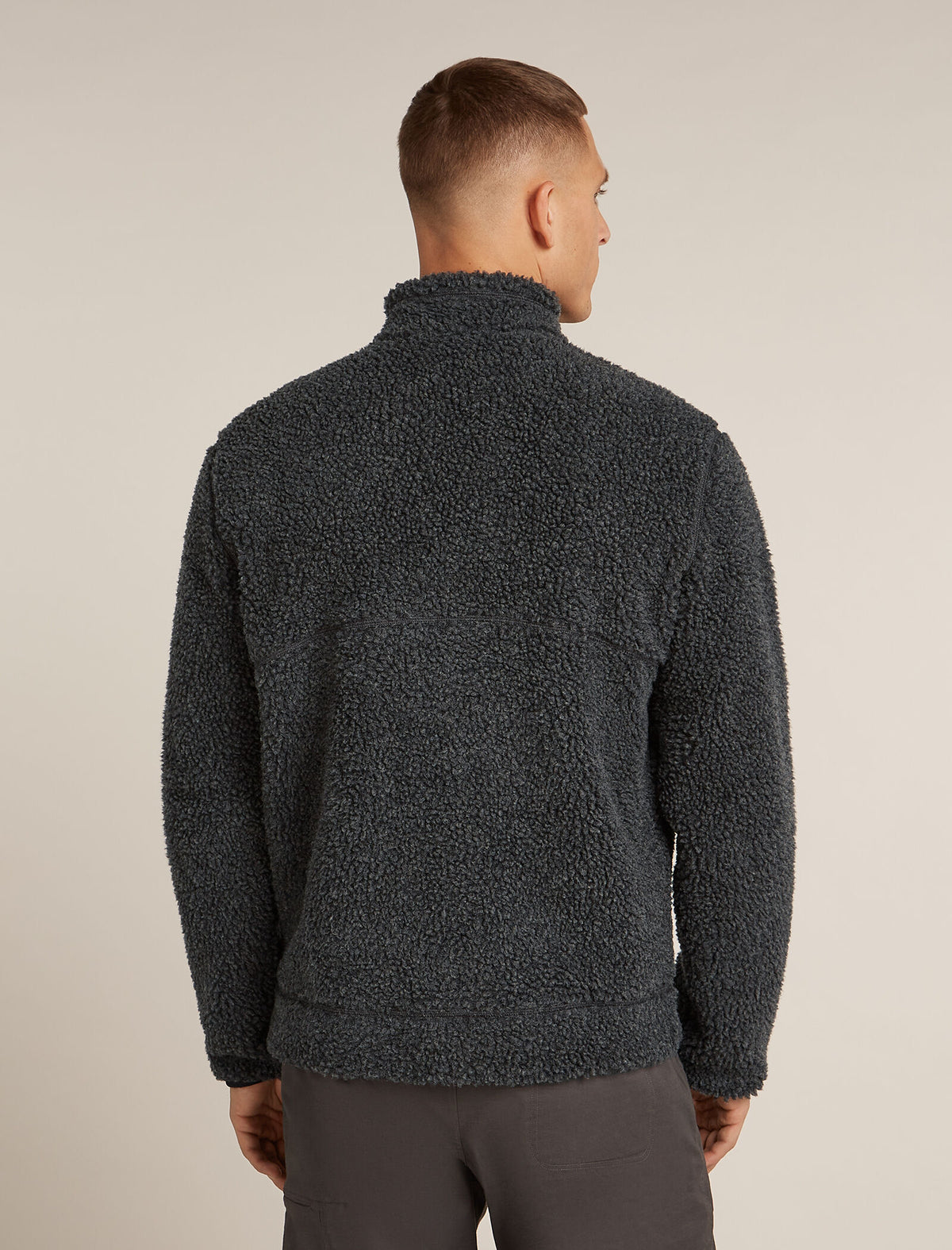 Men’s Merino Blend 960 RealFleece™ High Pile Long Sleeve Zip Jacket Jet Heather/Black - 2