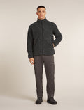 Men’s Merino Blend 960 RealFleece™ High Pile Long Sleeve Zip Jacket Jet Heather/Black - 3