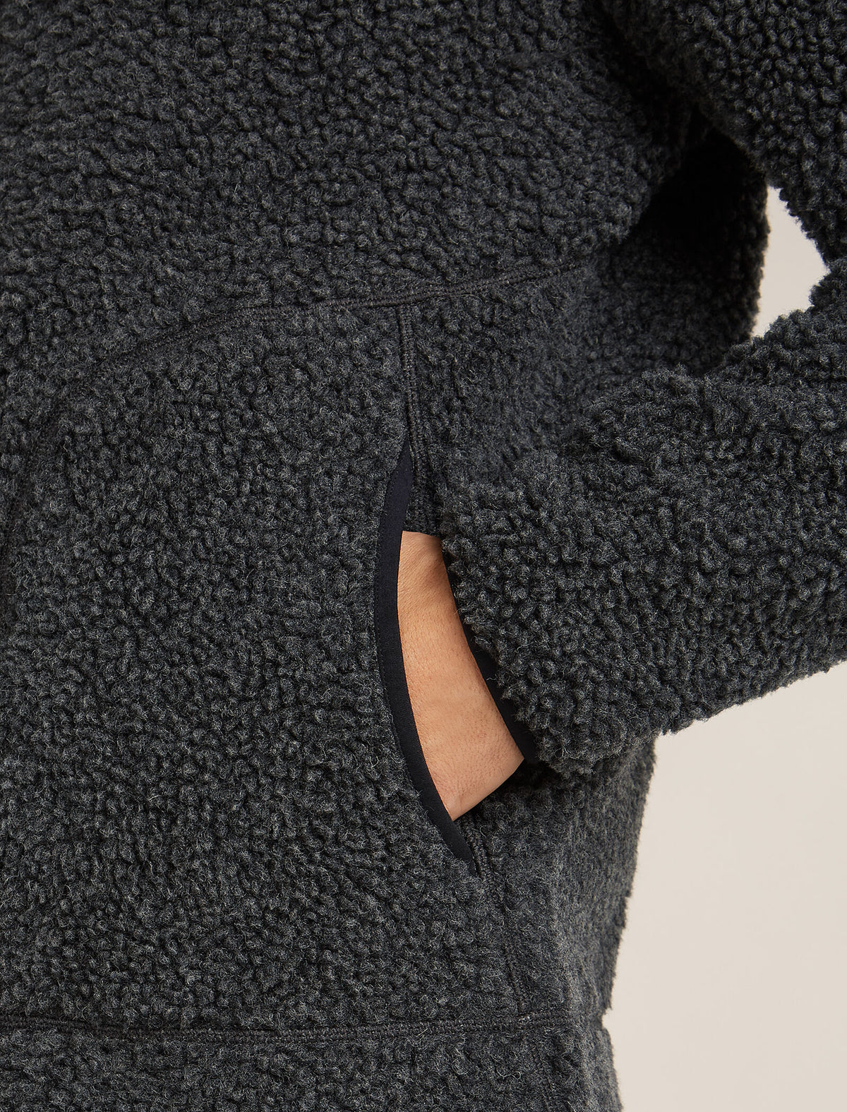 Men’s Merino Blend 960 RealFleece™ High Pile Long Sleeve Zip Jacket Jet Heather/Black - 7