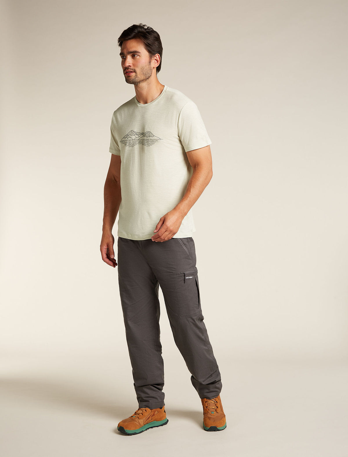 Men’s Merino 150 Tech Lite Short Sleeve T-Shirt Pukaki Reflected Ashen - 3