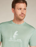 Men’s Merino 150 Tech Lite Short Sleeve T-Shirt Polar Paddle Moss - 7