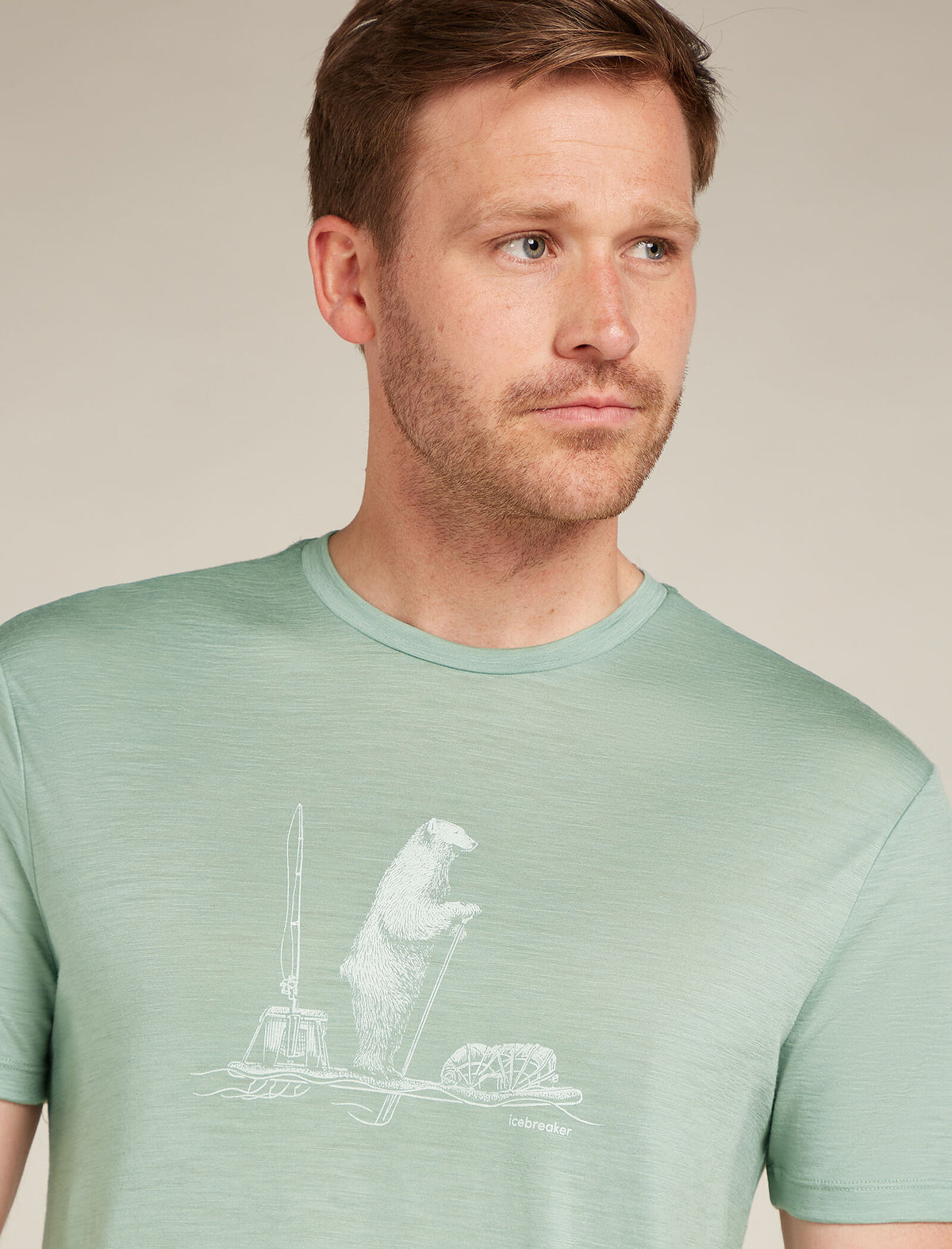 Men’s Merino 150 Tech Lite Short Sleeve T-Shirt Polar Paddle Moss - 7