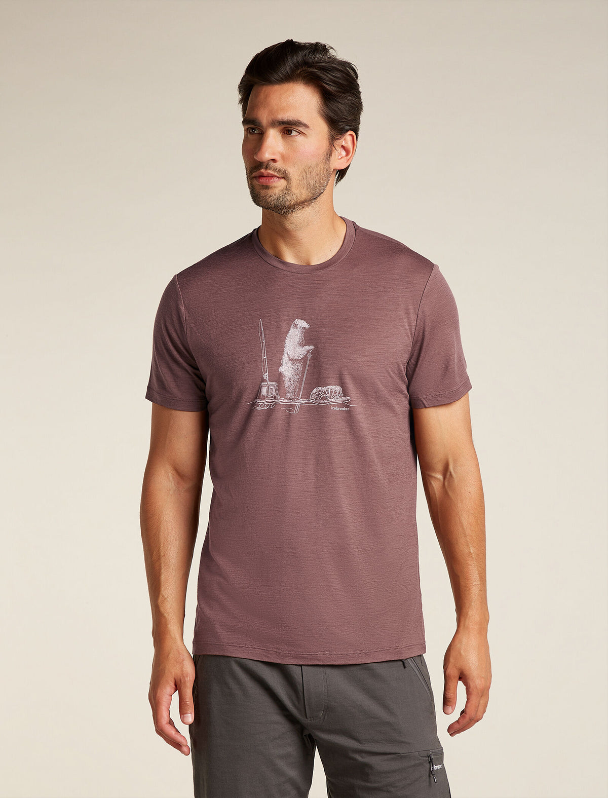 Men’s Merino 150 Tech Lite Short Sleeve T-Shirt Polar Paddle Carob - 1