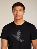 Men’s Merino 150 Tech Lite Short Sleeve T-Shirt Skiing Yeti Black - 5