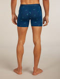 Men’s Merino 150 Anatomica Boxers Ski Day Atlantis/Topaz - 2
