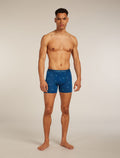 Men’s Merino 150 Anatomica Boxers Ski Day Atlantis/Topaz - 3