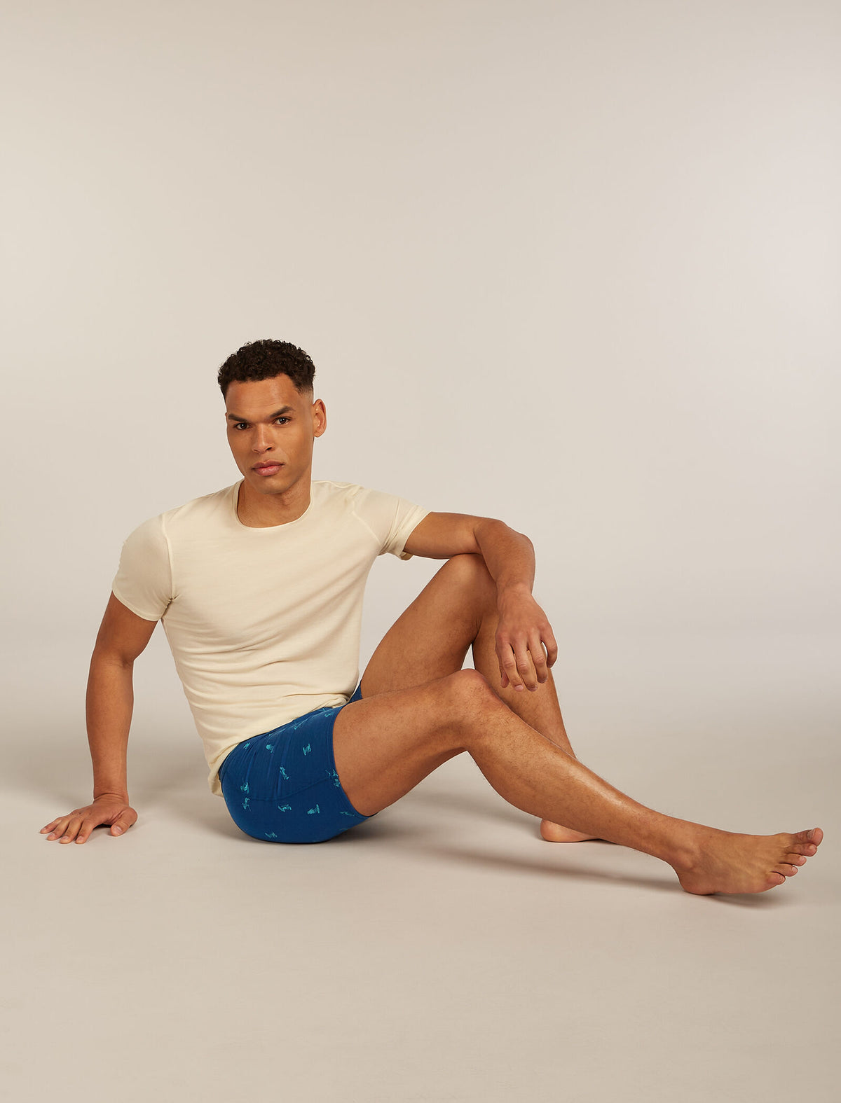 Men’s Merino 150 Anatomica Boxers Ski Day Atlantis/Topaz - 5