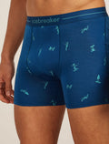 Men’s Merino 150 Anatomica Boxers Ski Day Atlantis/Topaz - 7