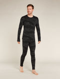 Men’s Merino 260 Vertex Long Sleeve Crew Thermal Top Snow Guide Black/Galaxy - 3