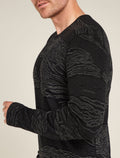 Men’s Merino 260 Vertex Long Sleeve Crew Thermal Top Snow Guide Black/Galaxy - 5