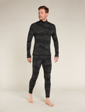 Men’s Merino 260 Vertex Long Sleeve Half Zip Thermal Top Snow Guide Black/Galaxy - 3