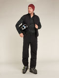 Men’s Merino 260 Vertex Long Sleeve Half Zip Thermal Top Snow Guide Black/Galaxy - 4