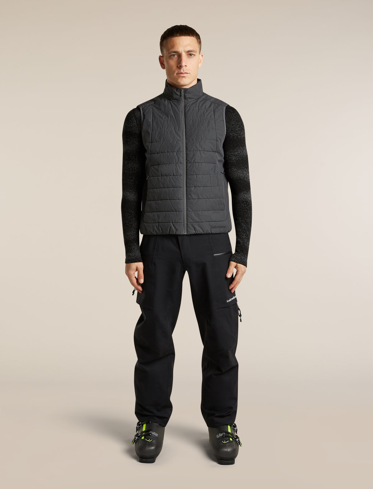 icebreaker-apac Men's 1360 MerinoLoft™ Vest Obsidian Men - 3