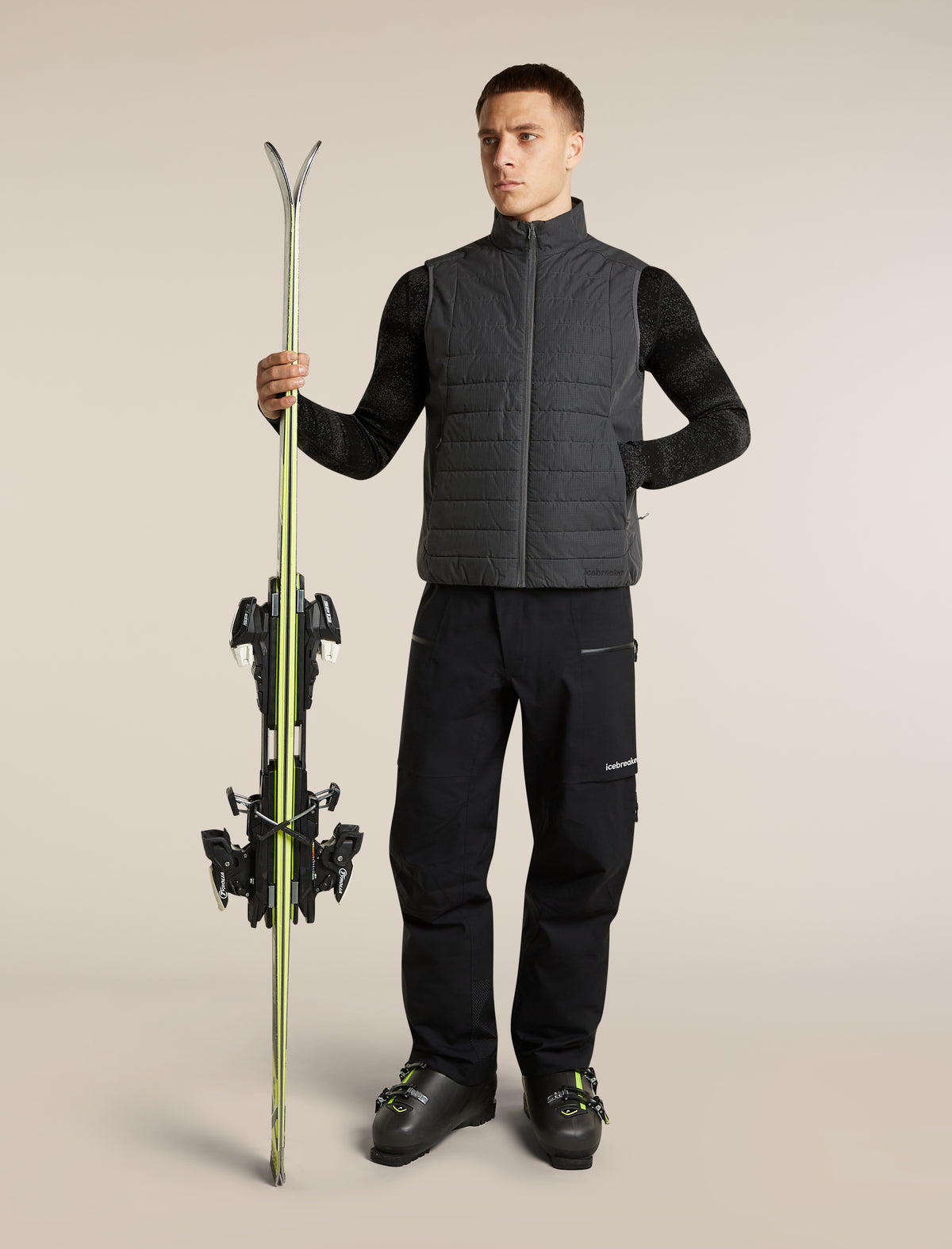 icebreaker-apac Men's 1360 MerinoLoft™ Vest Obsidian Men - 4