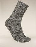 Unisex Merino Ski Lodge Crew Socks Black/Undyed - 4