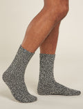 Unisex Merino Ski Lodge Crew Socks Black/Undyed - 2