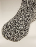 Unisex Merino Ski Lodge Crew Socks Black/Undyed - 3