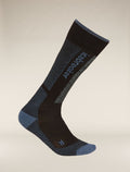 Women’s Merino Ski+ Light Over The Calf Socks Black/Dawn - 5