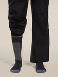 Women’s Merino Ski+ Light Over The Calf Socks Black/Dawn - 4