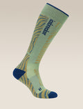 Merino Blend Ski+ Medium Over The Calf Mountain Contour Socks Seaglass/Atlantis - 4
