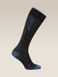 Women’s Merino Ski+ Ultralight Over The Calf Socks Black/Dawn - 1
