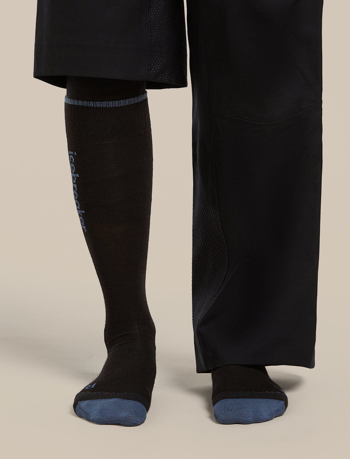 Women’s Merino Ski+ Ultralight Over The Calf Socks Black/Dawn - 4