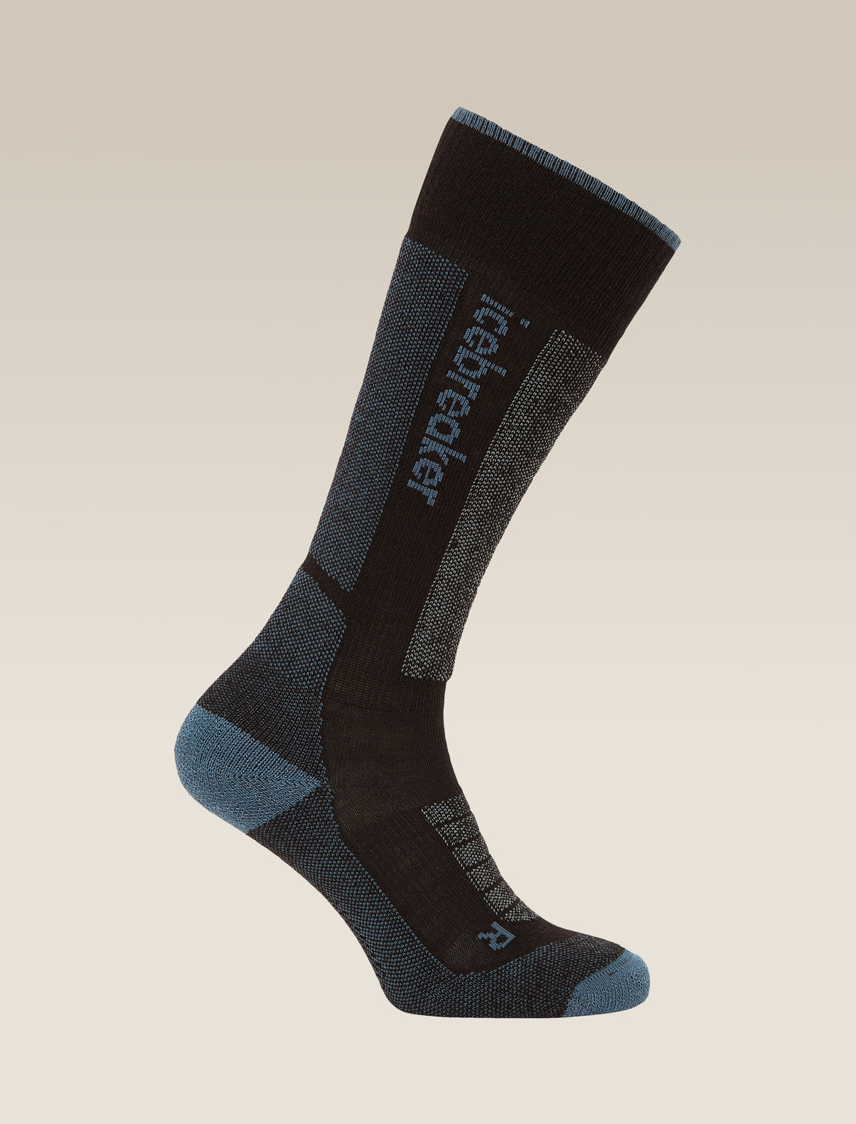 Women’s Merino Ski+ Medium Over The Calf Socks Black/Dawn - 1