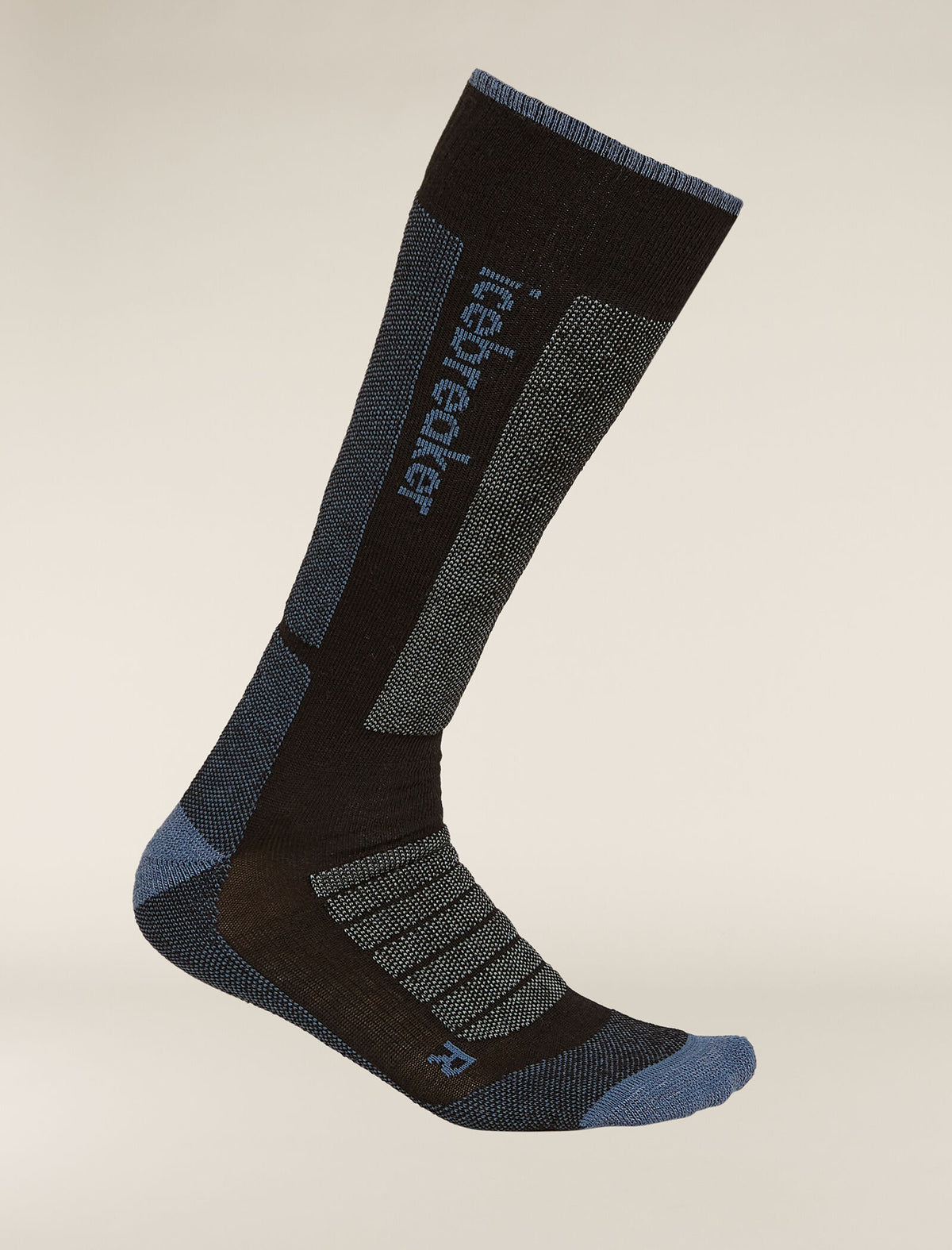 Women’s Merino Ski+ Medium Over The Calf Socks Black/Dawn - 5