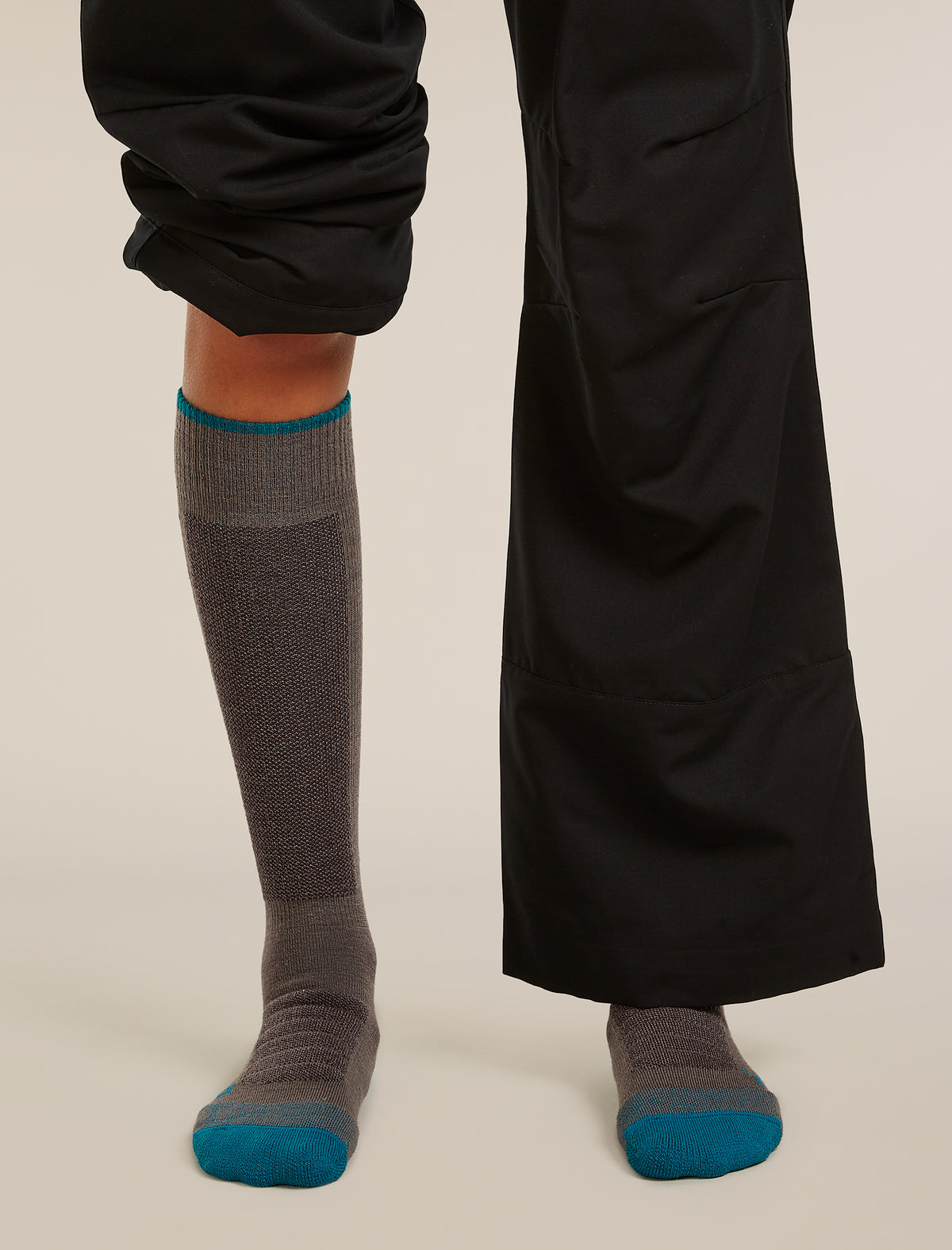 Women’s Merino Blend Ski+ Medium OTC Porcini/Tidal teal/Java - 3