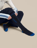 icebreaker-apac Women's Merino Blend Ski+ Medium Over The Calf Socks Mountain Contour Midnight Navy/Lazurite/Black Women - 5