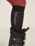 Women’s Merino Snow Liner Over The Calf Socks Black/Ether - 1