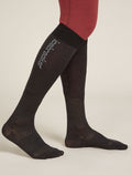 Women’s Merino Snow Liner Over The Calf Socks Black/Ether - 2
