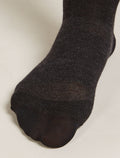 Women’s Merino Snow Liner Over The Calf Socks Black/Ether - 3