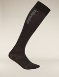 Women’s Merino Snow Liner Over The Calf Socks Black/Ether - 4