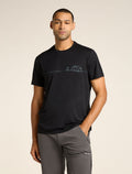 Men’s Merino 150 Tech Lite Short Sleeve T-Shirt Single Line Camp Black - 1