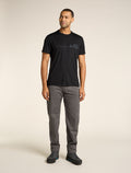 Men’s Merino 150 Tech Lite Short Sleeve T-Shirt Single Line Camp Black - 3