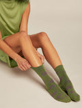 Women’s Merino Lifestyle Ultralight Crew Socks Camp Essential Sphagnum/passion - 2