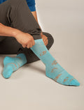 Men’s Merino Lifestyle Ultralight Crew Socks Camp Essentials Hydro/Trail - 2
