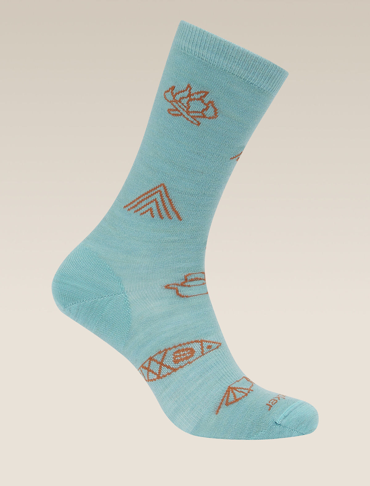 Men’s Merino Lifestyle Ultralight Crew Socks Camp Essentials Hydro/Trail - 4